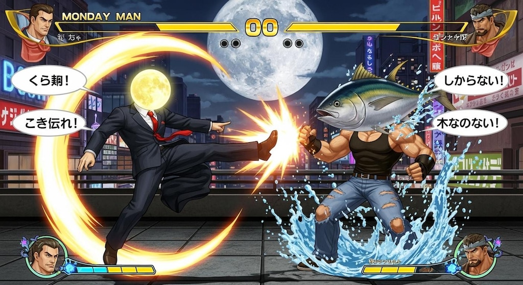 🌕と🐟を喋らせてみた