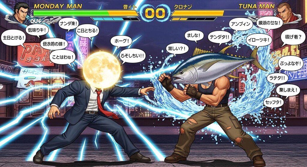 🌕と🐟を喋らせてみた