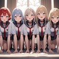 【今日の理想のハーレム】ご主人様をお出迎え【R-15版】 9枚目
