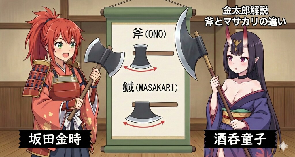 教育番組「斧とマサカリの違い」