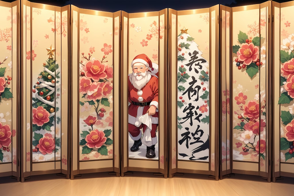 -Xmas屏風-