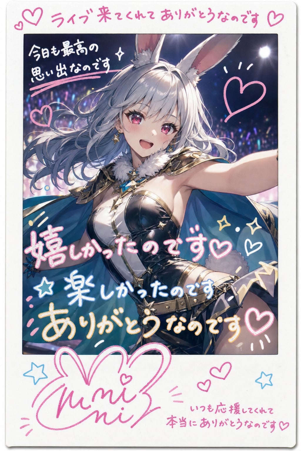 お礼のチェキなのです🐰🎀𓈒𓂂𓇬