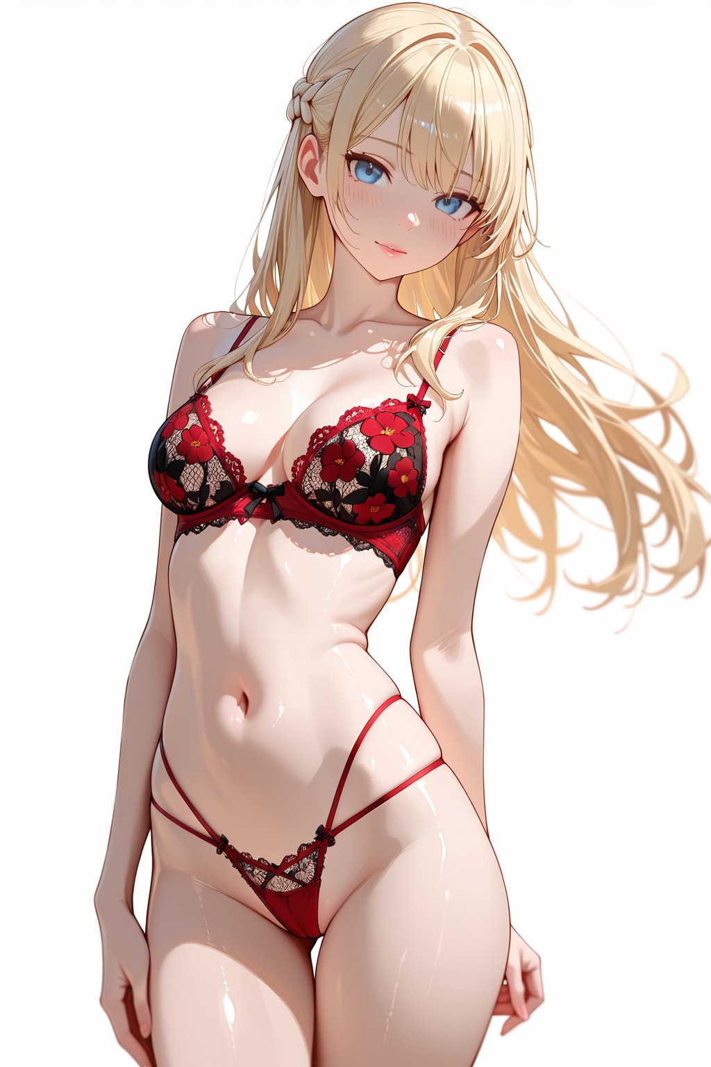 Red Floral Pattern。
