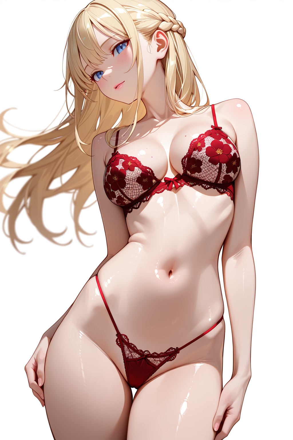 Red Floral Pattern。