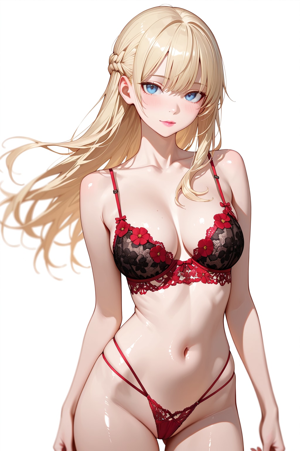 Red Floral Pattern。