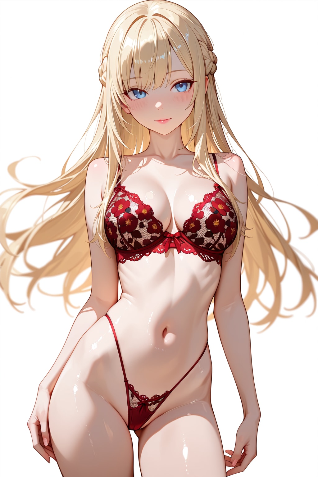Red Floral Pattern。