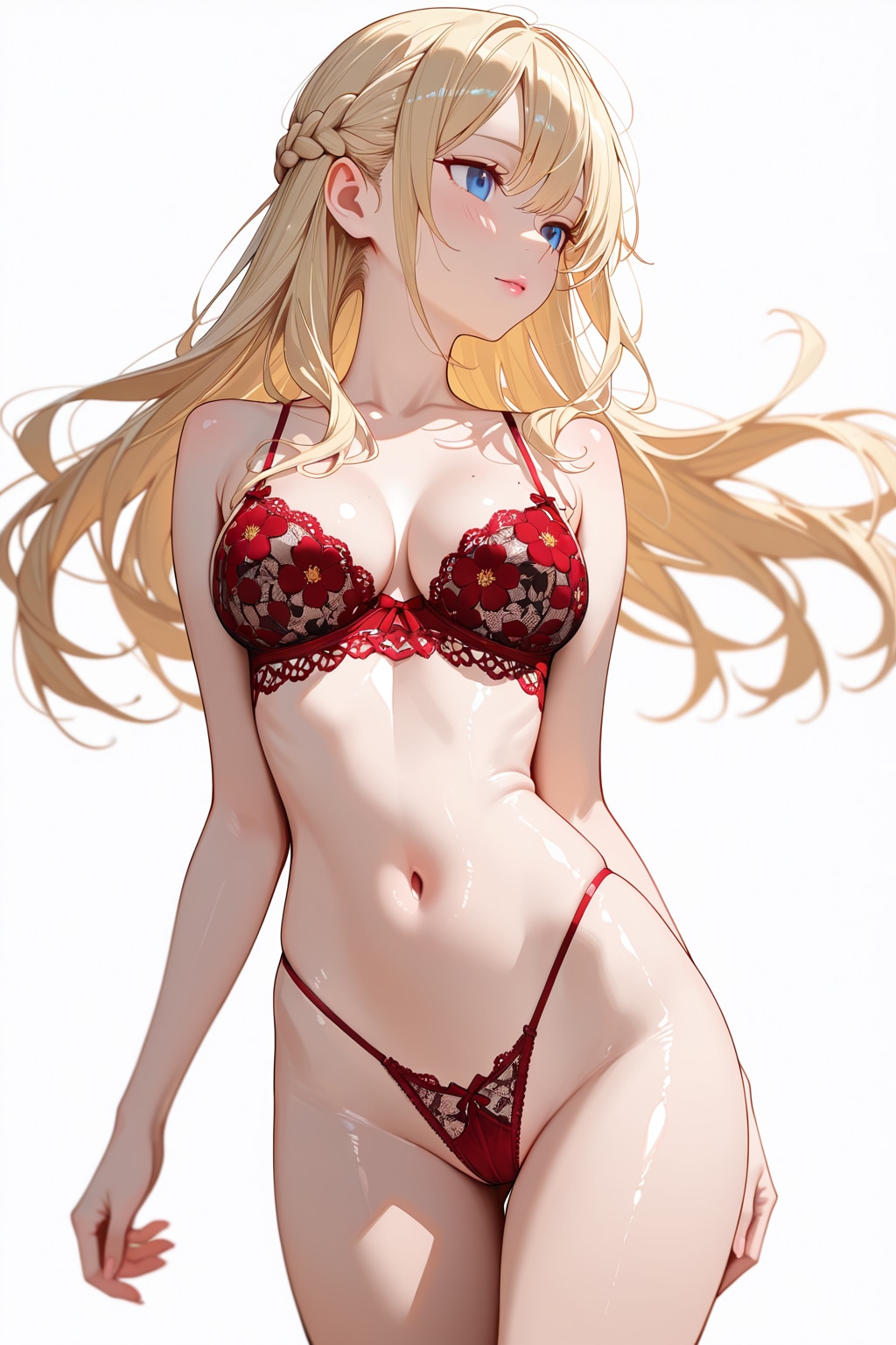 Red Floral Pattern。