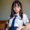 メガネJKのおまんこ 2枚目