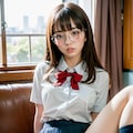 メガネJKのおまんこ 5枚目
