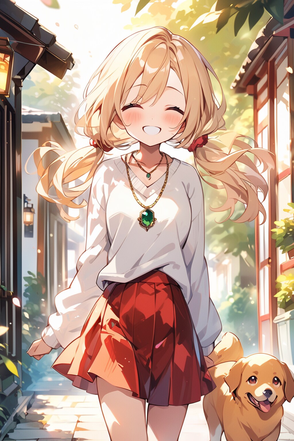 レトリーバーと茉莉花ちゃん | の人気AIイラスト・グラビア