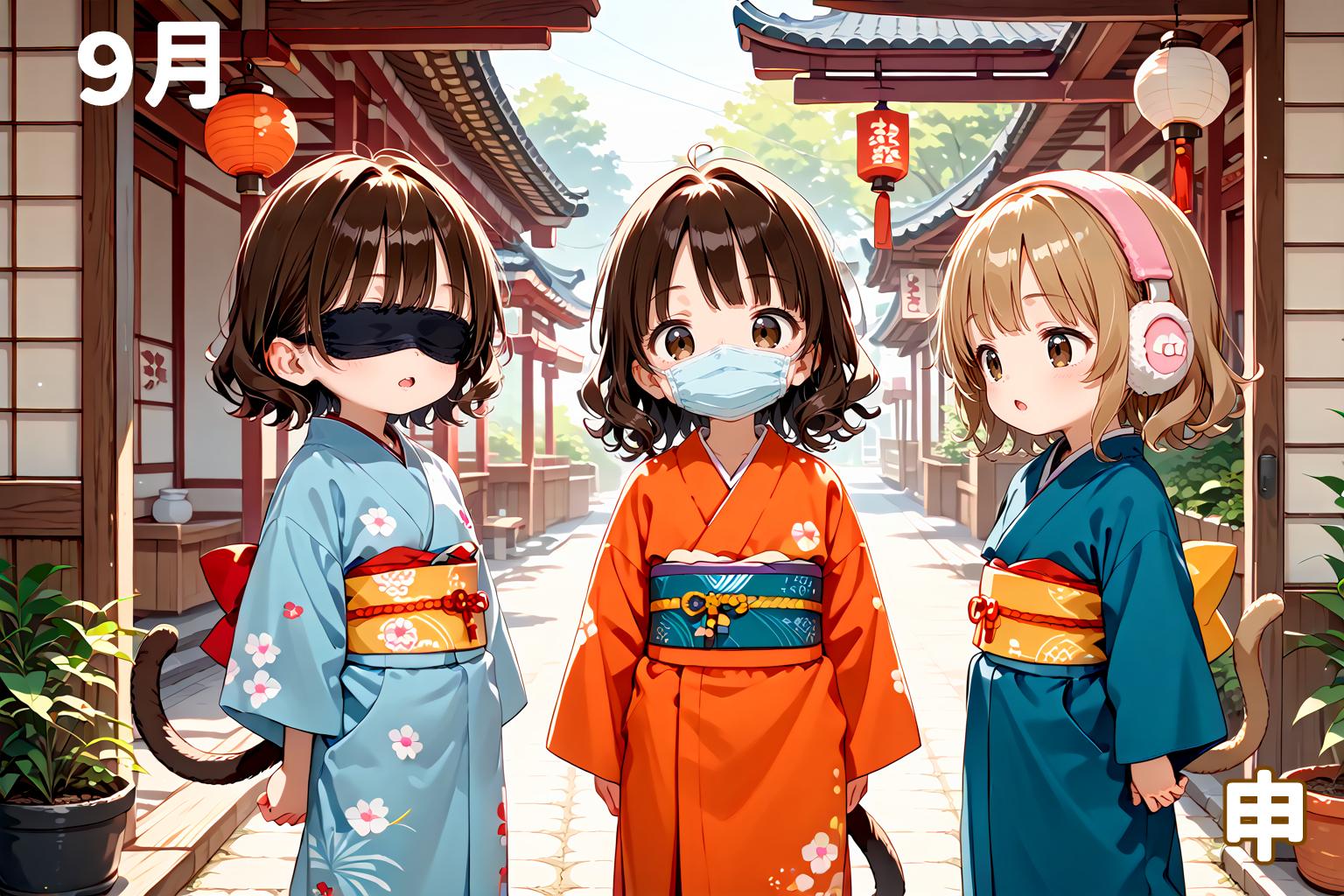 2025年干支カレンダー９月