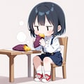 いもを食べる（サツマイモ） 2枚目