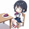 いもを食べる（サツマイモ） 3枚目