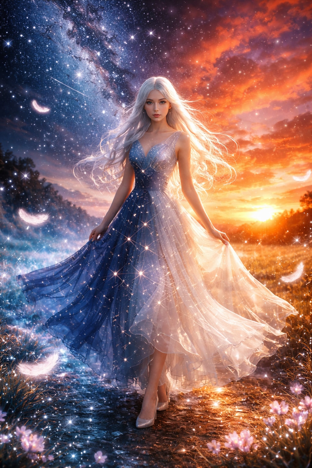 白髪の人 | の人気AIイラスト・グラビア