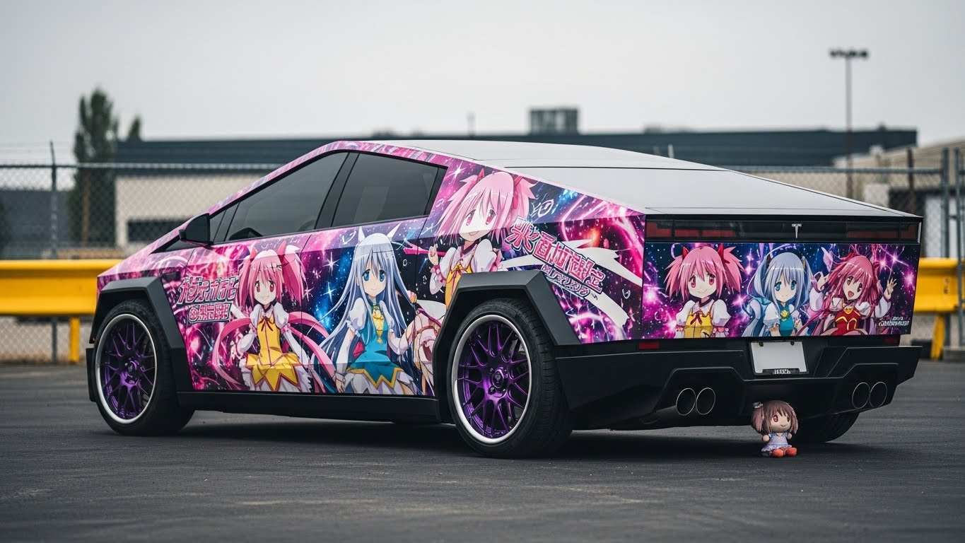 テスラサイバートラックまどマギ痛車 | の人気AIイラスト・グラビア