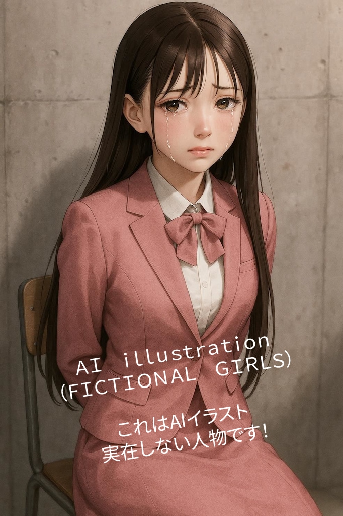 【カミレンシリーズ】強制断髪を前に号泣してしまうカミピンク