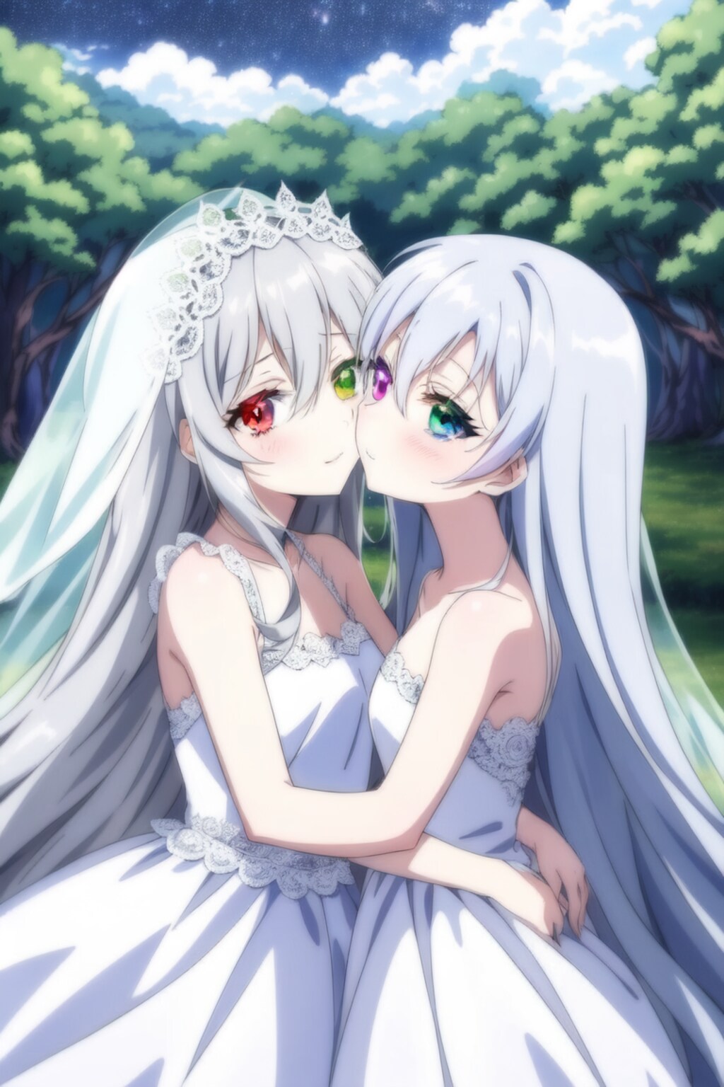 ウエディングドレス(百合)