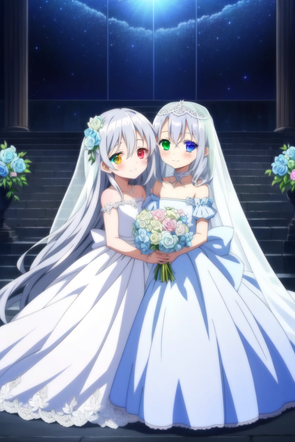 ウエディングドレス(百合)