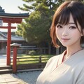 着物デートでお寺に来たよ 4枚目