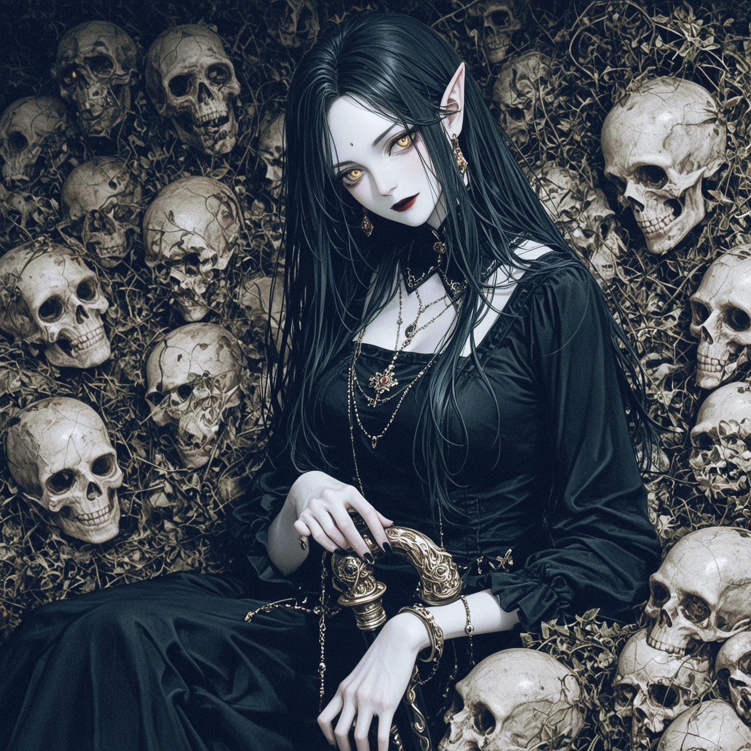 黒衣の貴婦人、ムザン | の人気AIイラスト・グラビア