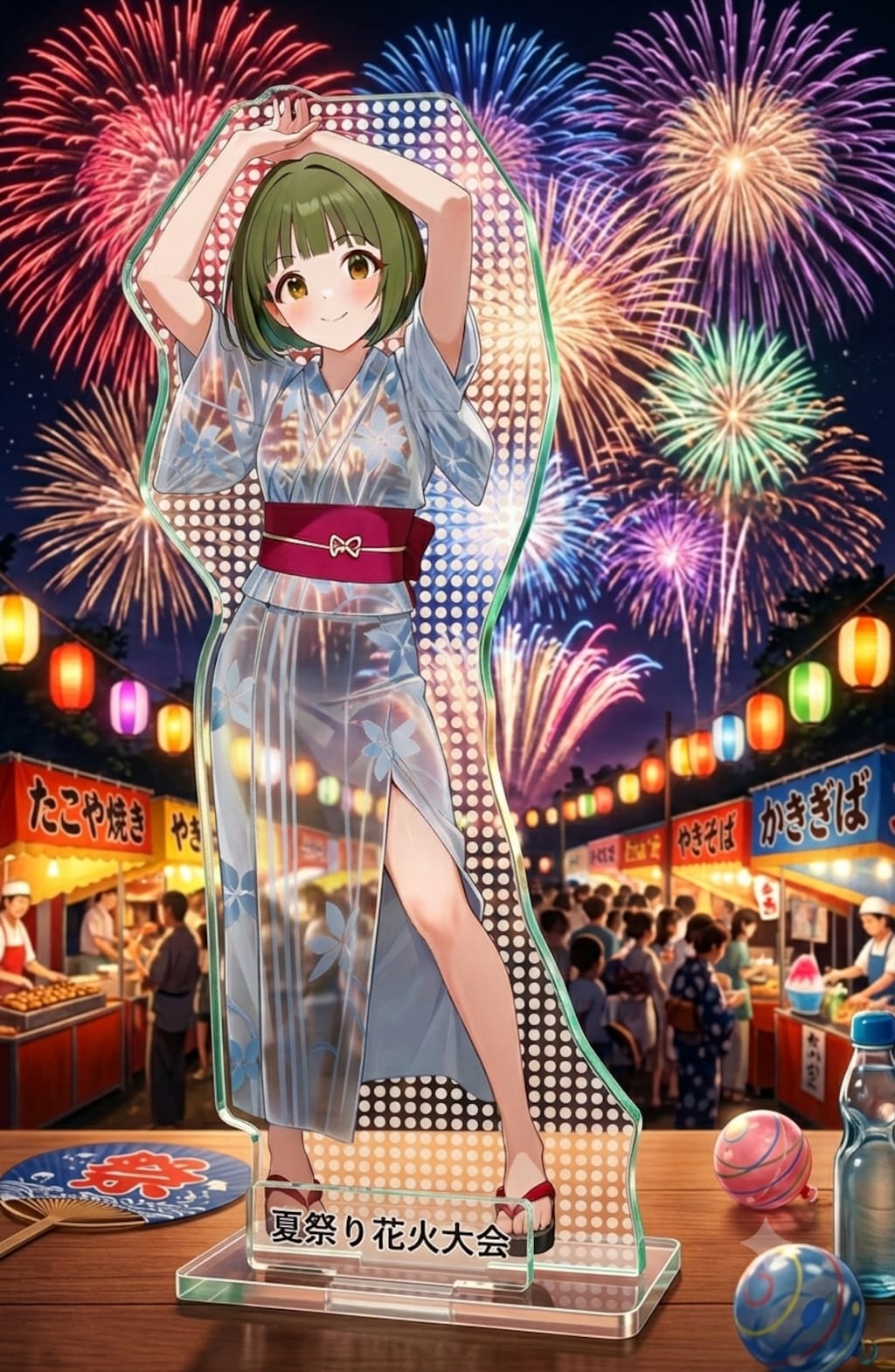 アクスタの緑髪ちゃん