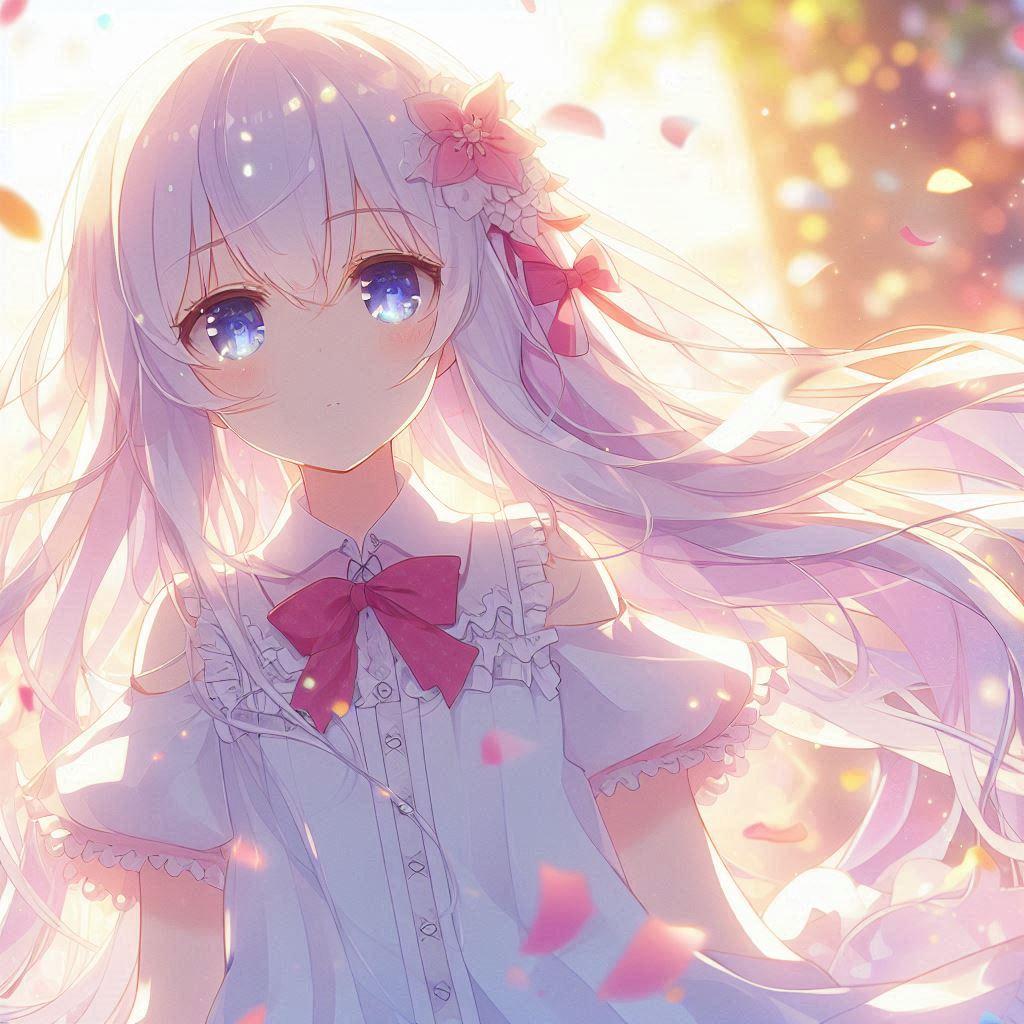 白髪の可愛い女の子【257】
