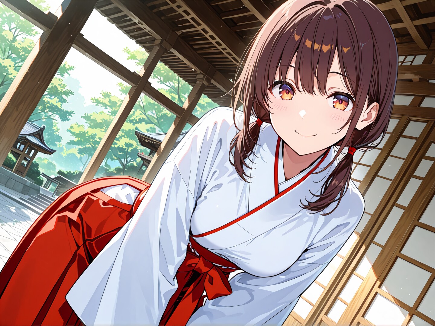 Girl is the shrine maiden | の人気AIイラスト・グラビア