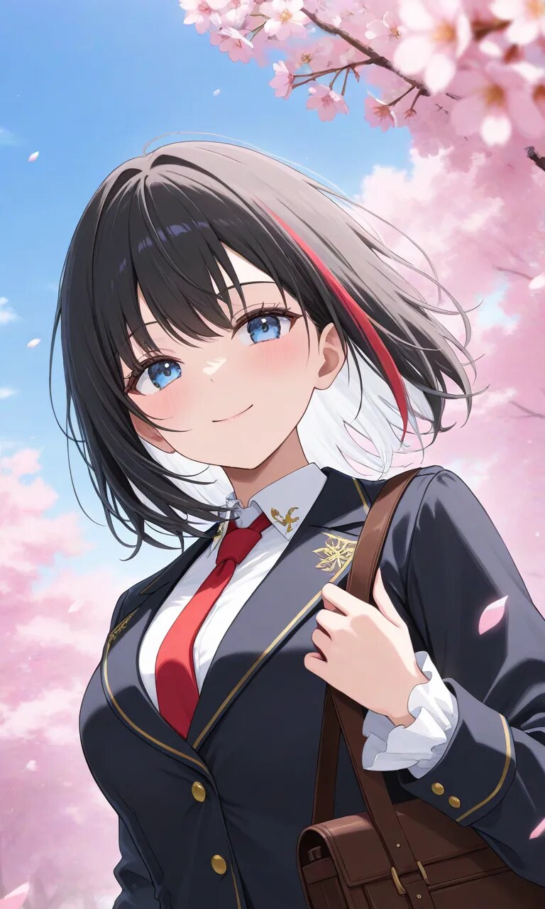 桜と制服