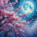 「夜桜」Vincent van Gogh 5枚目