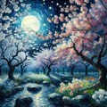 「夜桜」Vincent van Gogh 3枚目