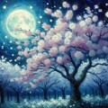 「夜桜」Vincent van Gogh 4枚目
