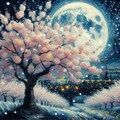 「夜桜」Vincent van Gogh 6枚目