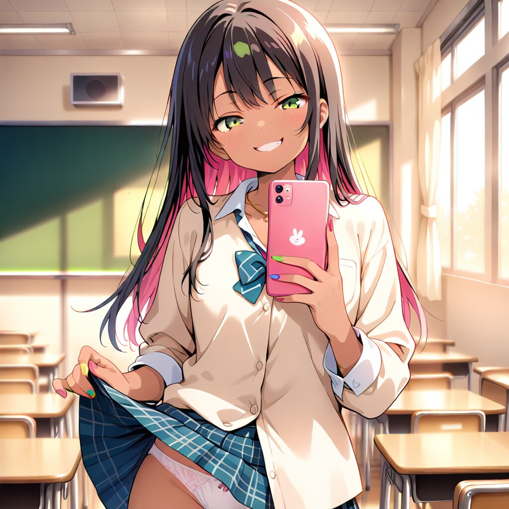 パンチラを見た瞬間の顔を撮ってくるギャル