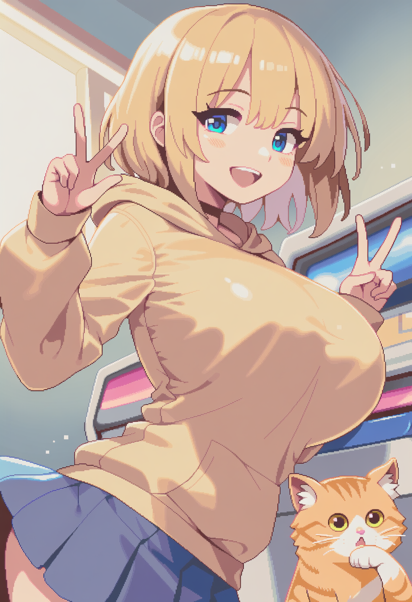 ドット風🐱