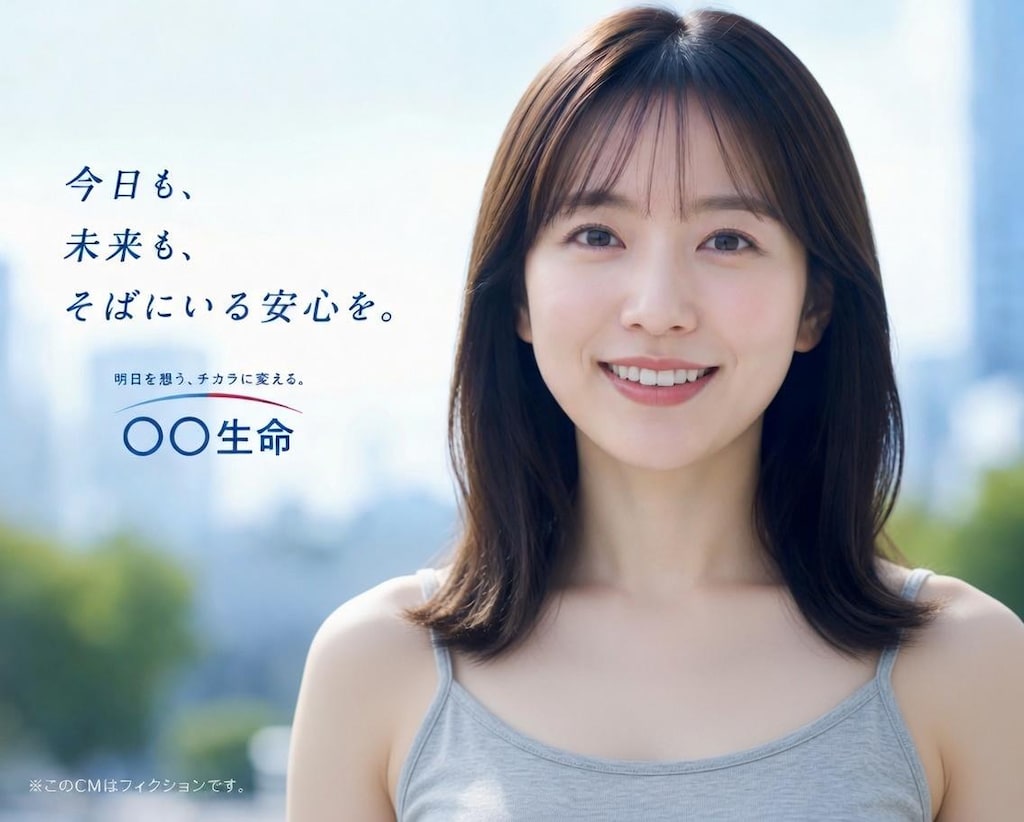CMのお姉さん　が４０代になってキス