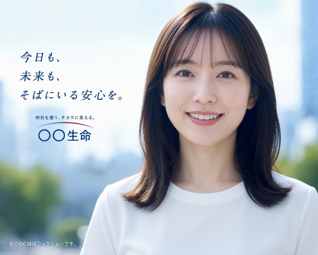 CMのお姉さん　が４０代になってキス