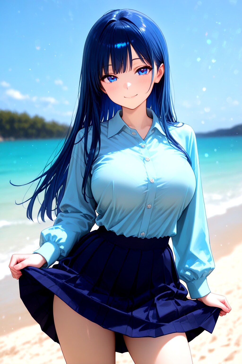 258（スカート濡れないかな）