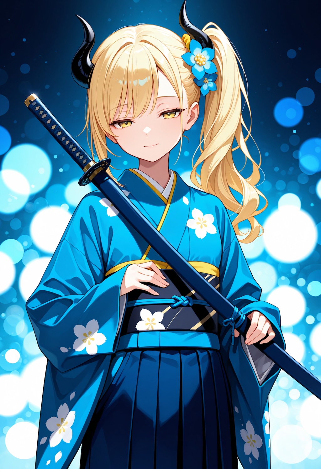 青の銀髪竜姫さん
