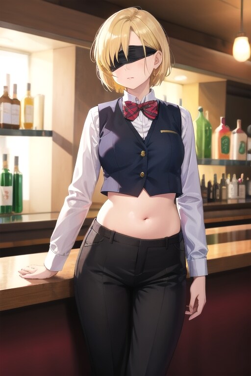 ブリティッシュセクシーバーオーナーの目隠し