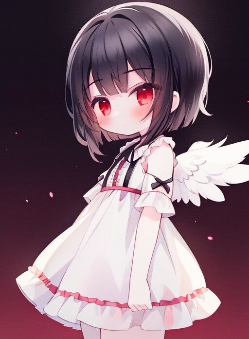 黒髪の天使 | の人気AIイラスト・グラビア