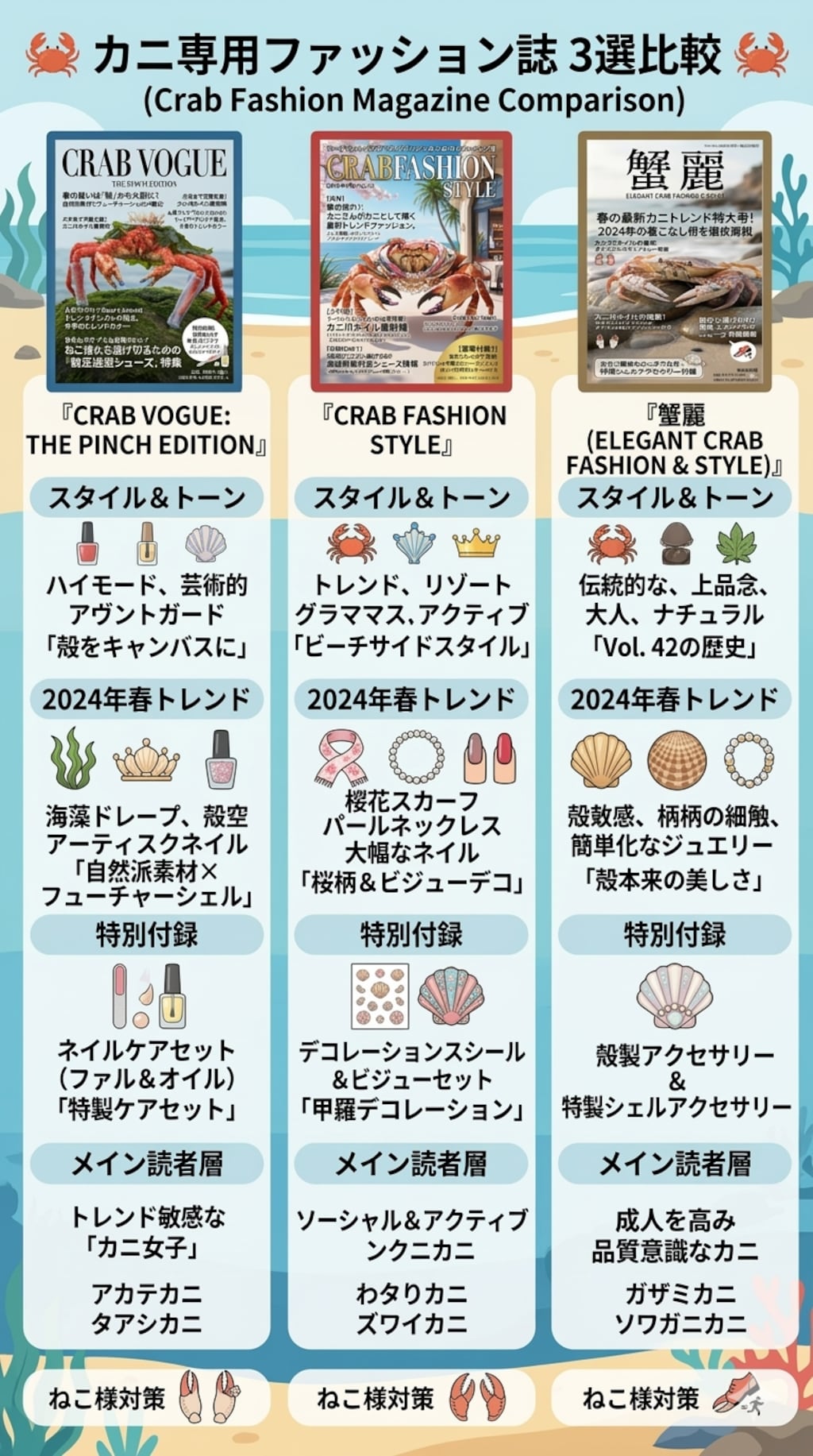 三大🦀ファッション誌