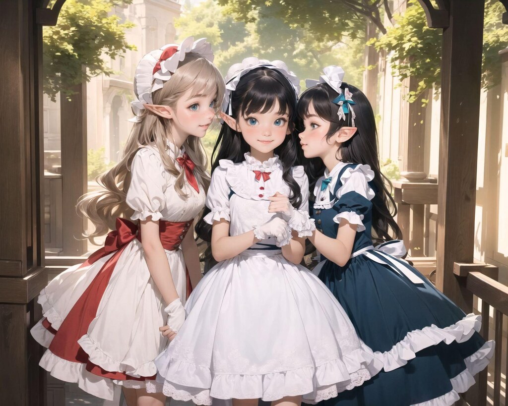 妖精たちを迎える準備！エルフのメイドたちの華やかな計画
