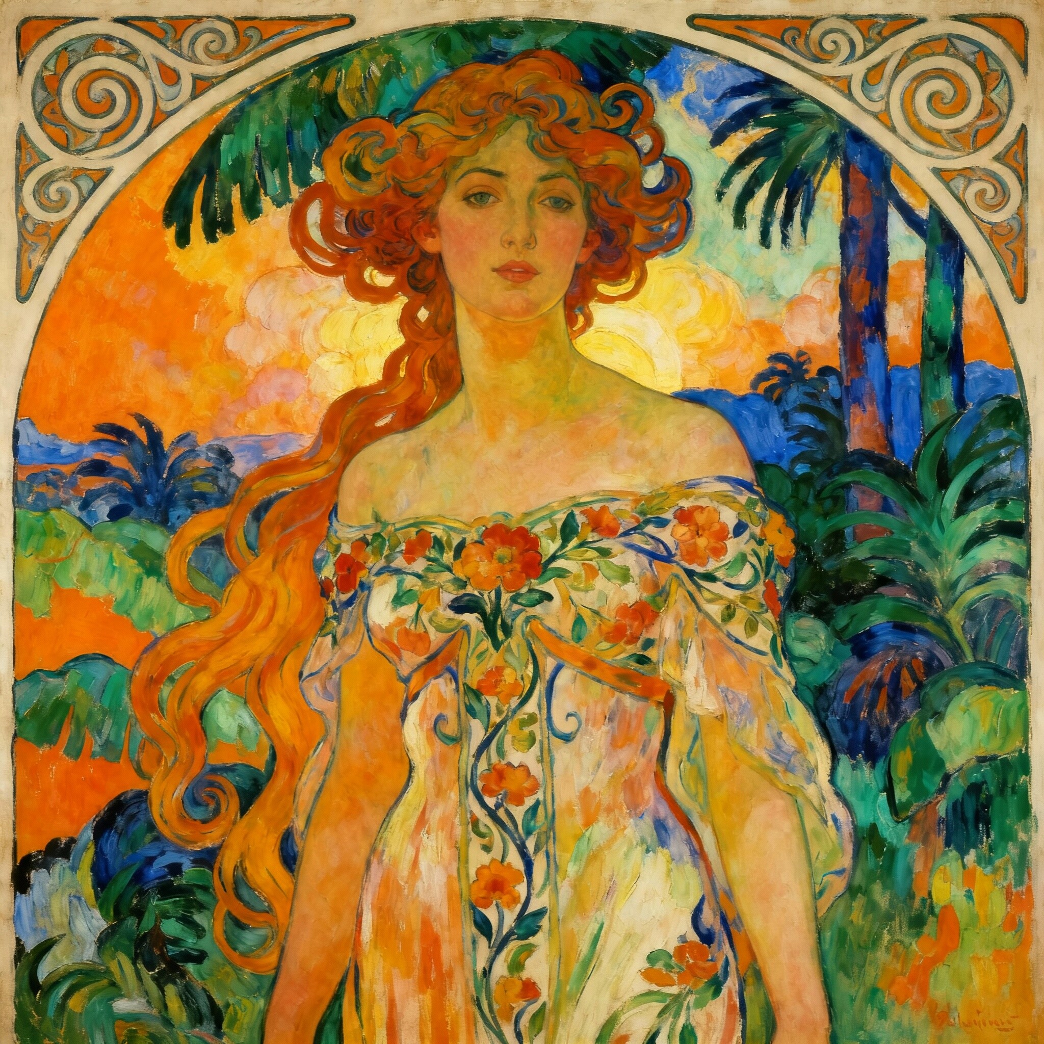 ミュシャとゴーギャン | の人気AIイラスト・グラビア