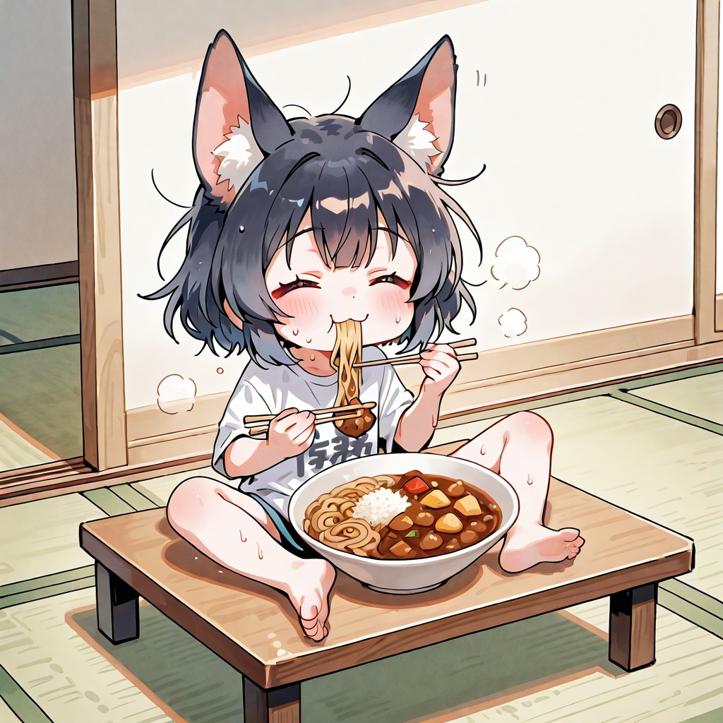カレーうどんガール