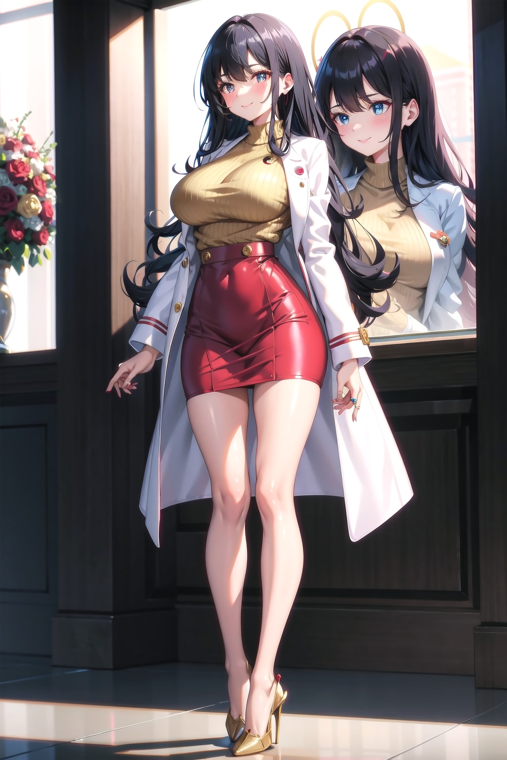 白衣の香苗さん