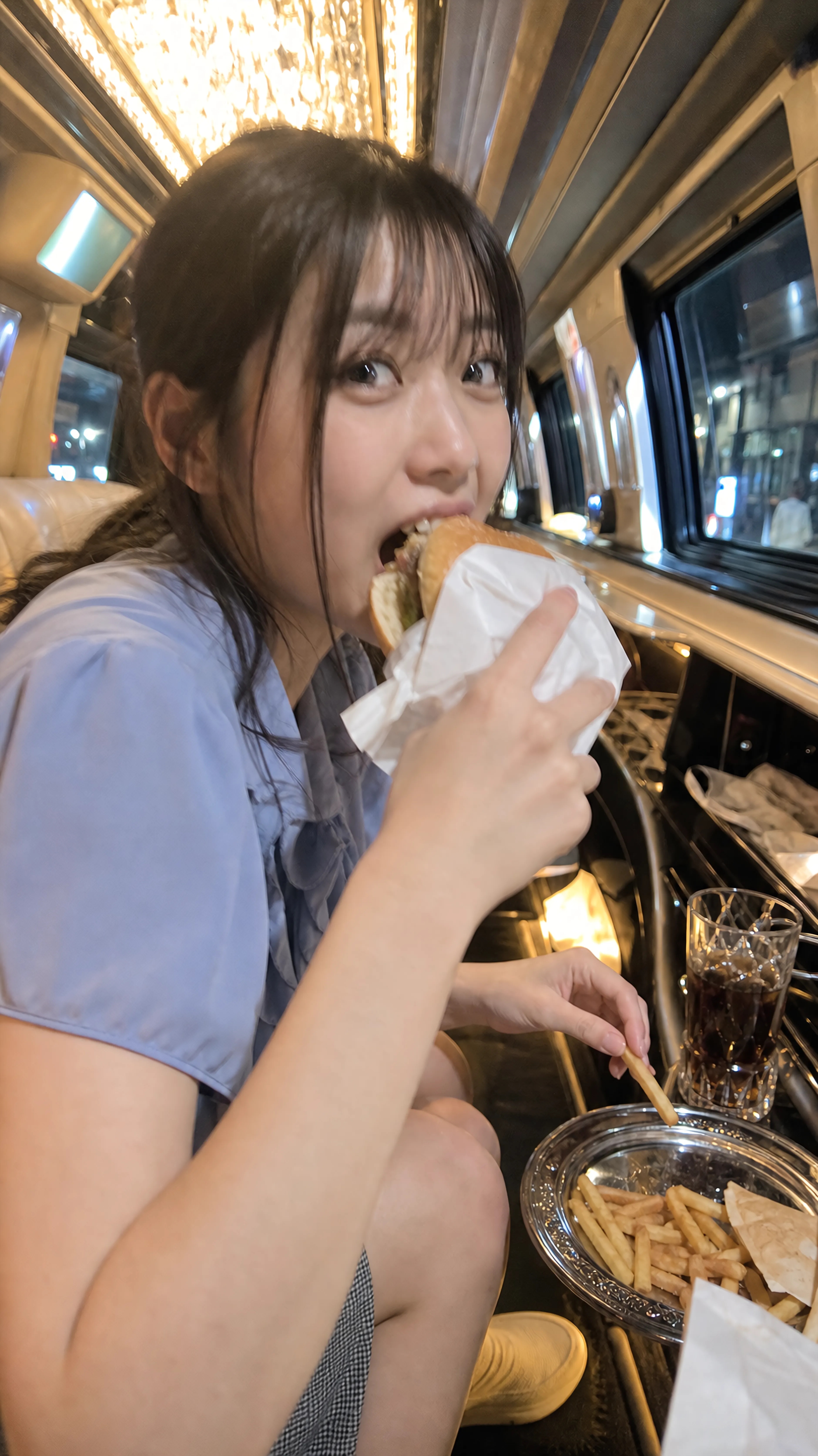 Midnight Burgers in a Stretch Limousine