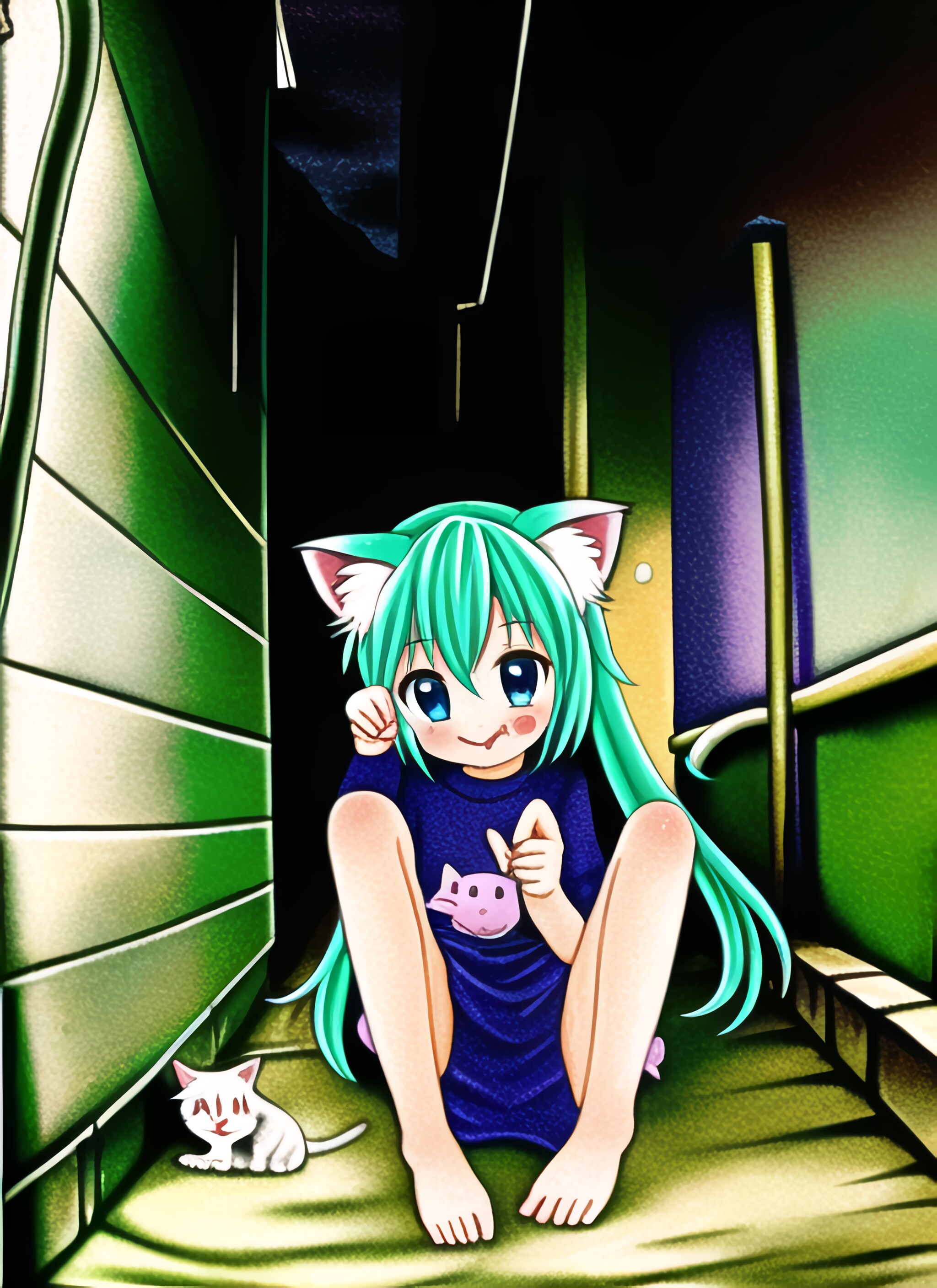 路地裏・猫耳・幼女