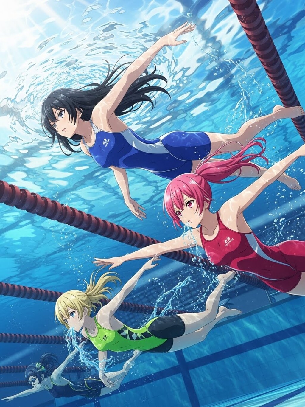 水泳部（２枚）　ImageFX