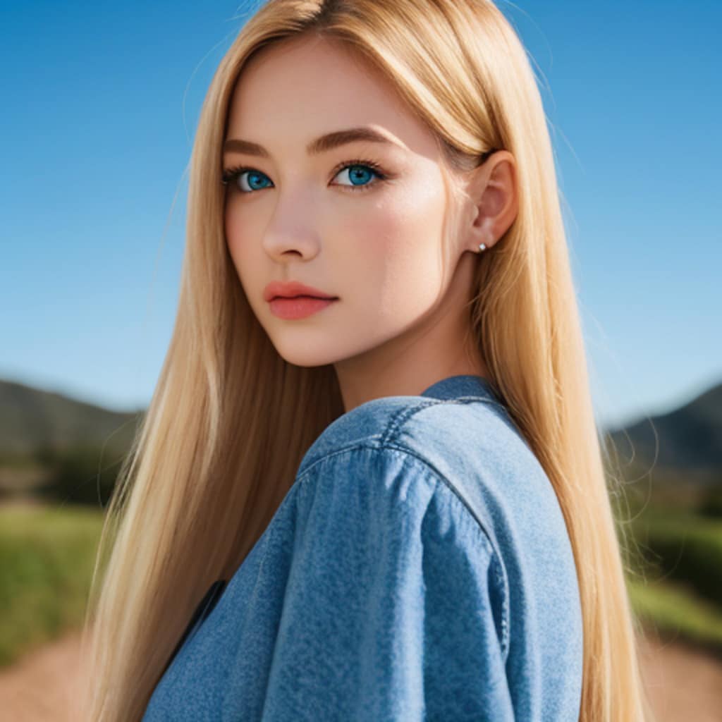 Blue eyes girl