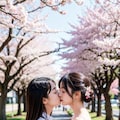 桜通りで百合キス 6枚目